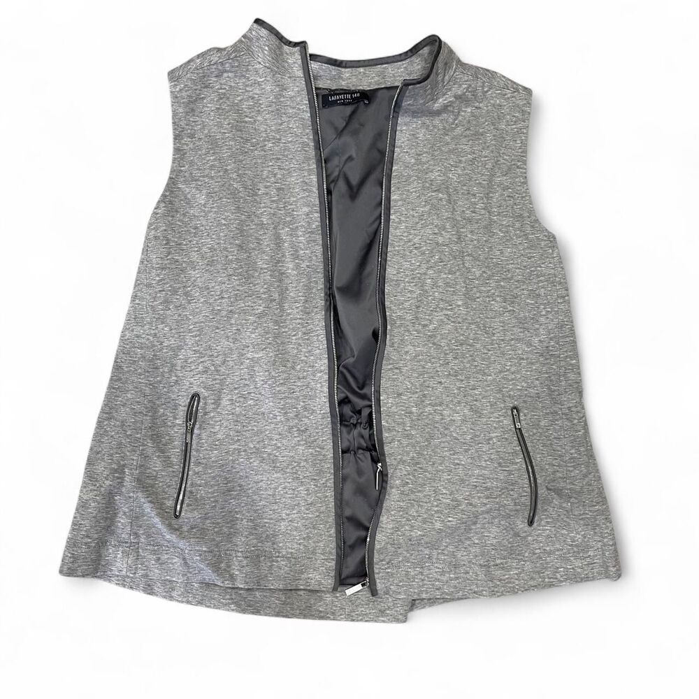 Lafayette-148-plus Women's Grey Gilet